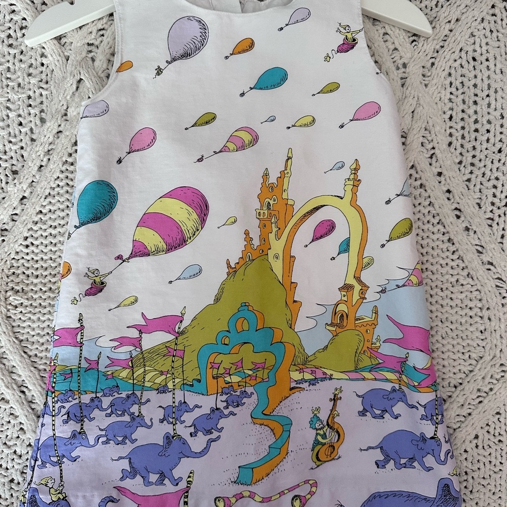 Toddler girls Dr. Seuss dress, size 18mo